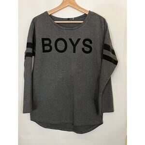 Sweatshirt with print BOYS on front